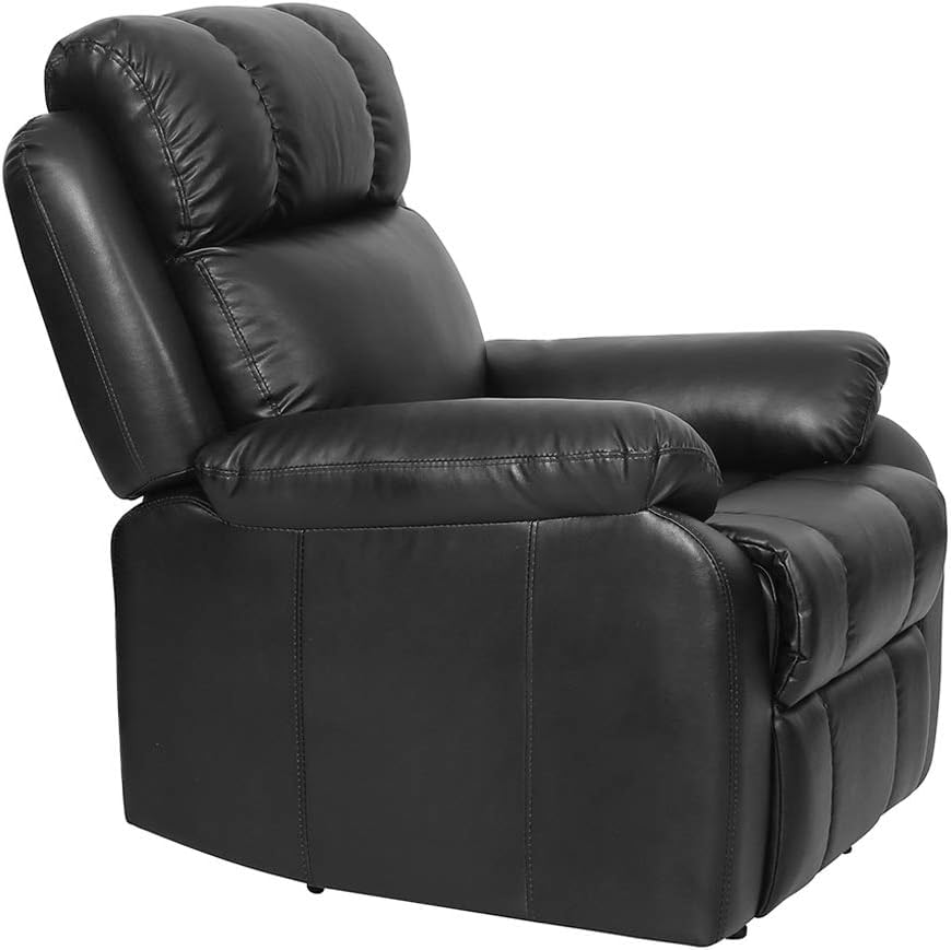Image of PayLessHere Recliner Chair The Ultimate Leather Sofa Recliner Couch Home Theater Seating Manual Recliner Motion for Comfort and Style Living Room Furniture