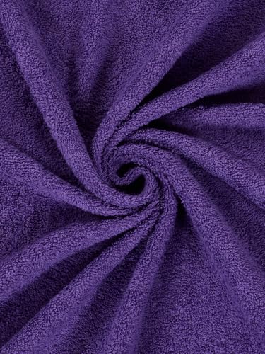 Image of Monte Carlo Essential 100% Cotton Bath Towel | 340 GSM Ultra Lightweight & Quick Dry | Soft Absorbent Large Towel 75x150 cm | Skin Friendly Daily Use Bathroom Towel for Men & Women (Soho) | Purple