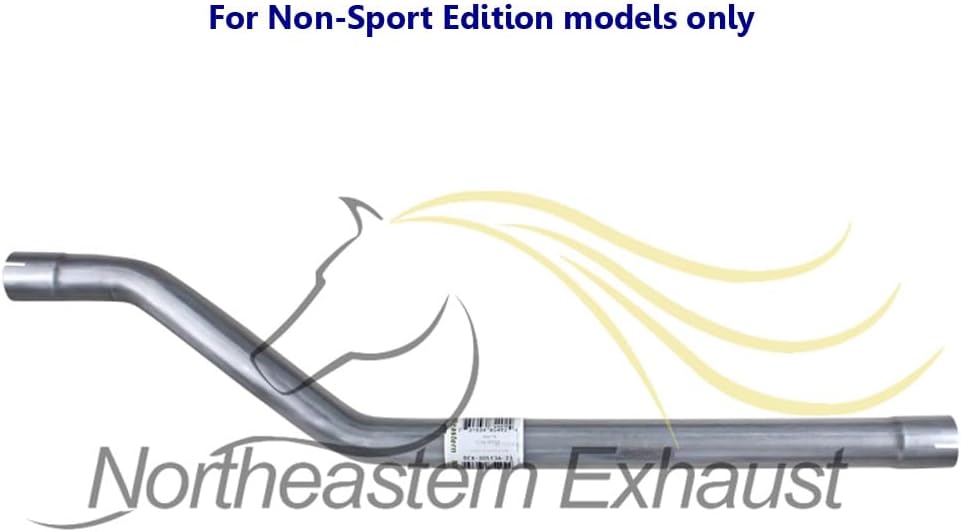 Northeastern Exhaust - Stainless Steel Cat-Back Resonator Pipe, Intermediate Pipe, and Muffler Exhaust Compatible for Honda Accord 2013-2017 2.4L Sedan - Include Clamps and Gasket