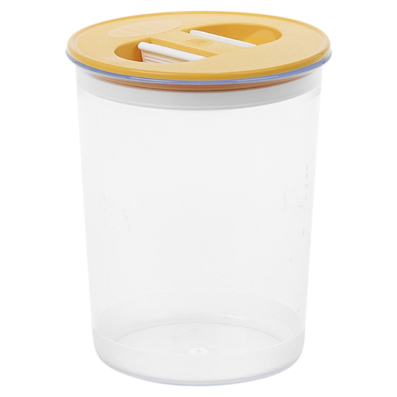 Urbnliving Yellow Plastic Airtight Containers Food Storage Reusable Stackable 850Ml