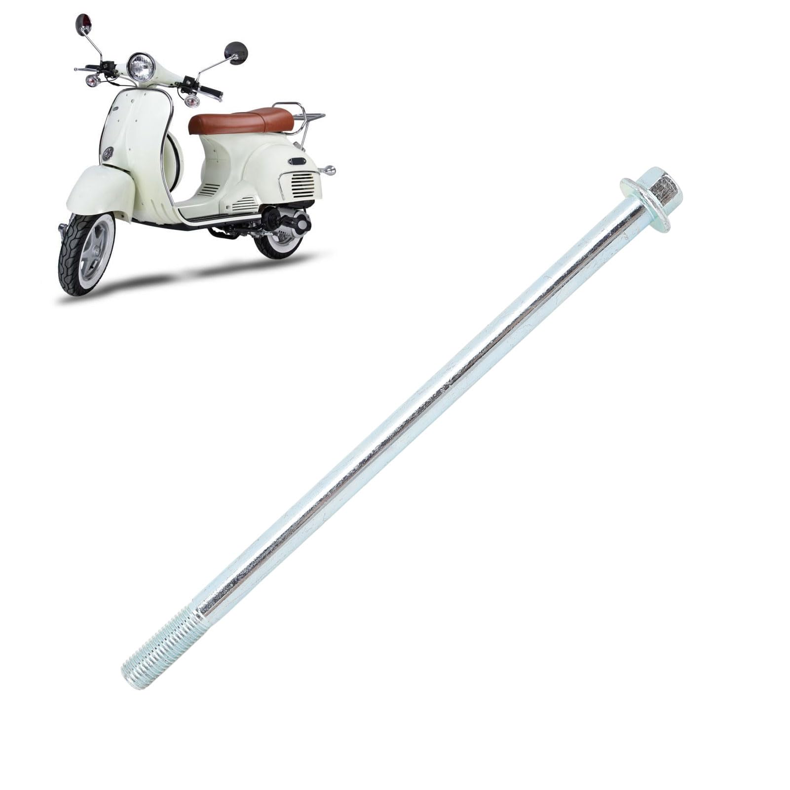 axes de jante de roue arrière, boulon de montage d'essieu de bras oscillant, entretoise d'axes de roue arrière avant pour moto cyclomoteur Scooter Quad Dirt Pit