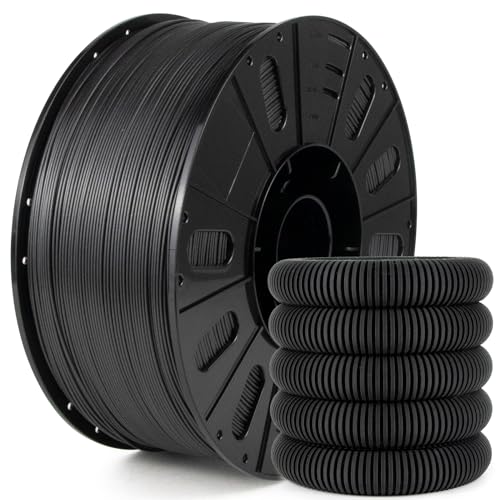 Image of IEMAI Carbon Fiber PETG Filament 1.75mm Matte Black 3KG, PETG-CF 3D Printer Filament with Dimensional Stability & Low Warpage, High Stiffness, Heat Resistant, Easy Print