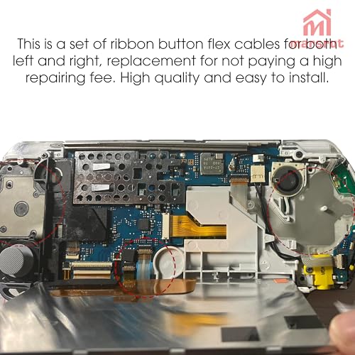 Image of Replacement Flex Cable Parts Fits for PSP 3000 3001 3004 3006 3007 3008 300X Series, Left Right Buttons Flex Ribbon Full Cable Function Start Home Volume PCB Keypad Part (3pcs /set)