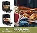 Paula Deen 13 QT (1700 Watt) XXXL Family-Sized Air Fryer Oven with Rapid Air Circulation System, Air Fry, Rotisserie, Dehydrate, Bake, Interior Light, LED Display, Touch Controls, 50 Recipes