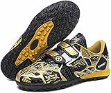 WOWEI Fußballschuhe Kinder FG/TF Fussballschuhe für Jungen Low Top TF Spike Cleats Athletics Sportschuhe Outdoor Professionelle Fußballschuh Trainingsschuhe Für Unisex-Kinder (32EU)