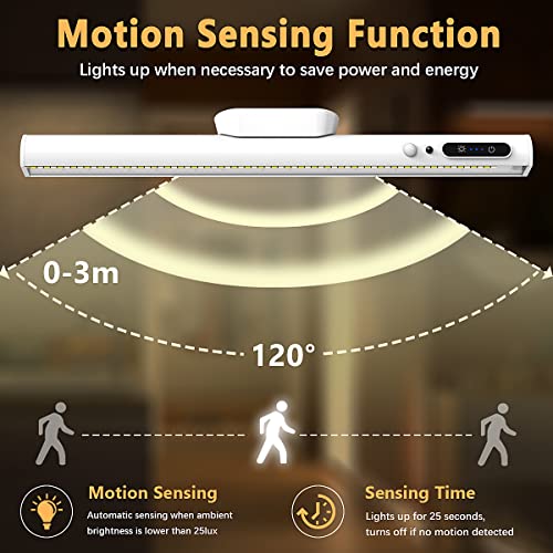 Image of Battery Powered Operated Wall Strip Light with Motion Sensor