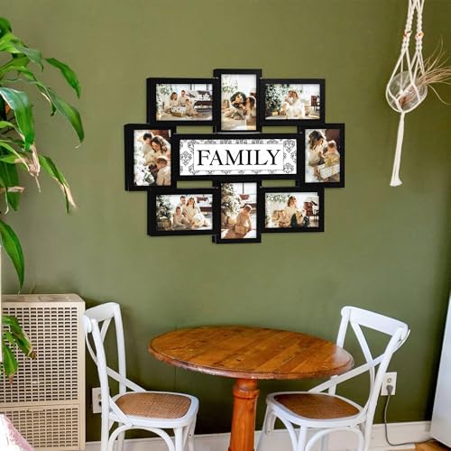 HELLO-LAURA-Photo-Collage-Frame-for-Wall-Family-Picture-Frames-Collage-Wall-Decor-8-Opening-Photos-Display-for-6-x-4-Photo-Sockets-Black-Gallery-Wall-Frame-for-Home-Living-Room-Bedroom-Black HELLO LAURA Photo Collage Frame for Wall Family Picture Frames Collage Wall Decor 8 Opening Photos Display for 6 x 4 Photo Sockets Black Gallery Wall Frame for Home Living Room Bedroom Black