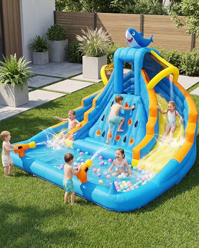 Kids Inflatable Bounce House Water Park, 13ft...