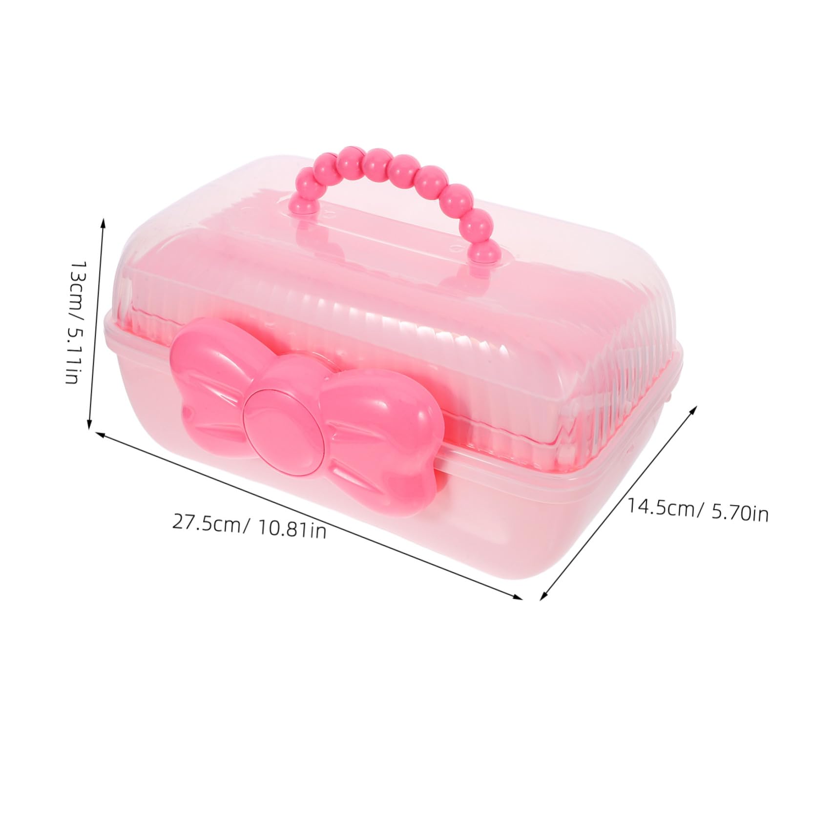 Haargummibox Aufbewahrungsbox für Haarschmuck Schreibtisch-organizer für Haaraccessoires Tragetasche für Kopfbedeckungen Kleine Schmuckbox mit Ausreichend Stauraum