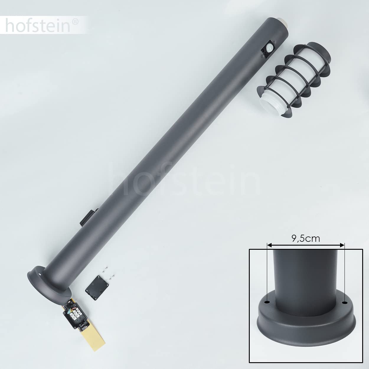 Outdoor Lamp Tunes, Modern Bollard Light Made Of Stainless Steel And Plastic Discs, Path Light 110 Cm, Garden Lamp With E27 Socket, Garden Lighting - View #6