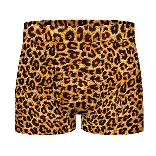 Animal Leopard Print Men's Underwear Soft Boxer Briefs High Waist Stretch Trunks Panty4