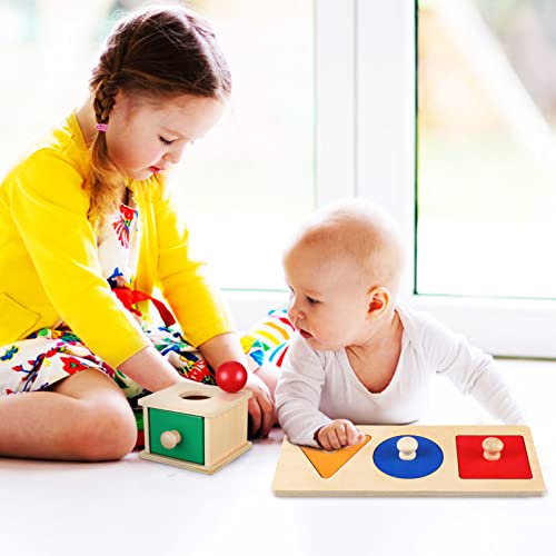 Toddmomy 1 Set di Oggetti Montessori Scatola di
