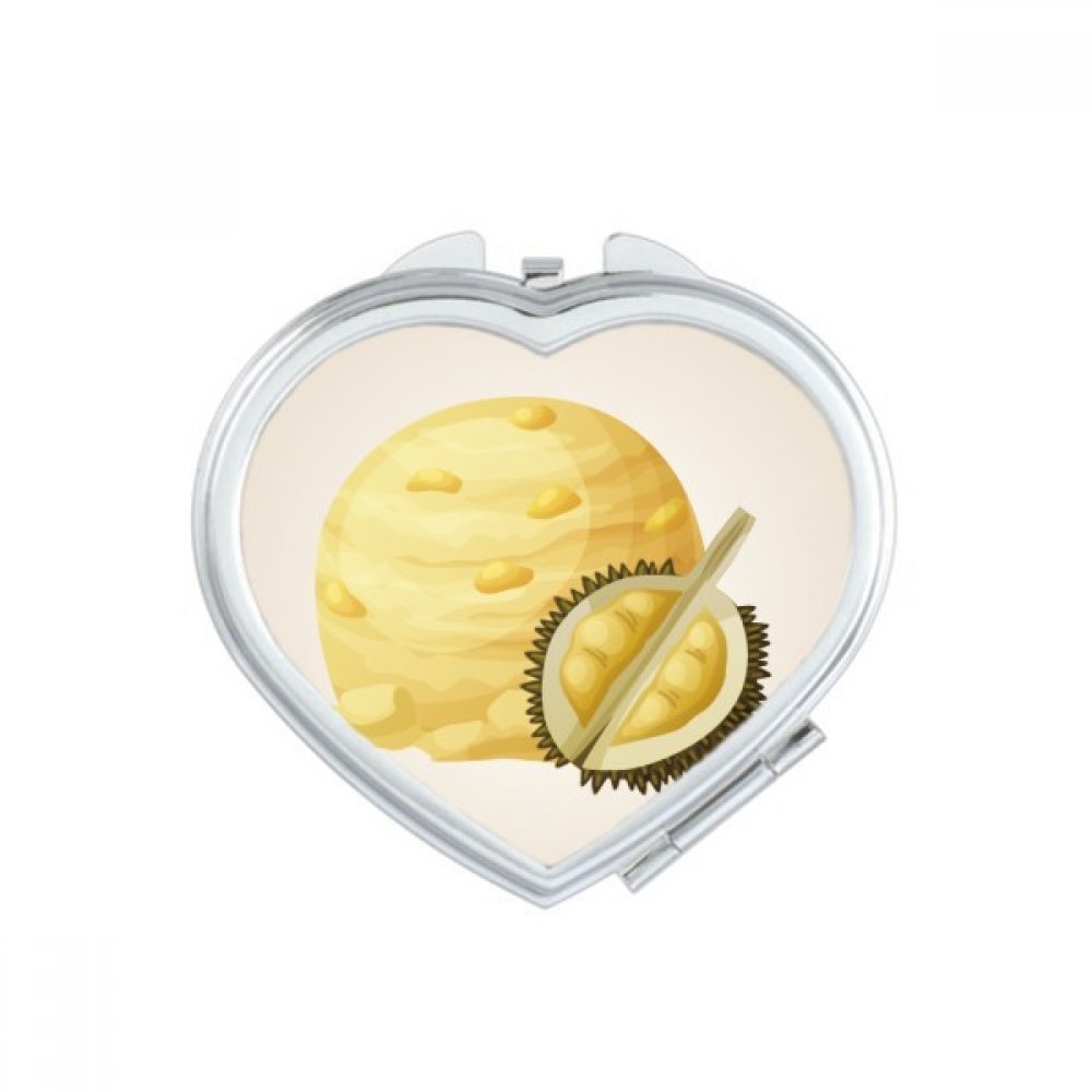 Miroir Coeur Jaune Durian Popsicles Cadeau Mignon Fait à la Main