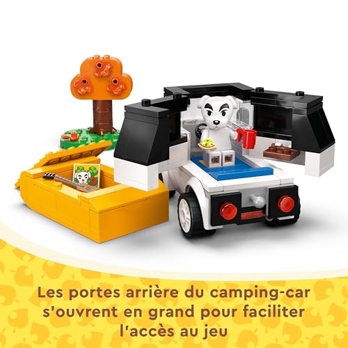 LEGO Animal Crossing Concert de Kéké sur la Place - Jouet de Construction pour Enfants - avec Un Café et Un Véhicule Inspirés des Jeux Vidéo - Beau Cadeau pour Les Garçons et Filles dès 7 Ans 77052