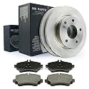 NB PARTS Bremsen vorne Bremsscheiben 260 voll Bremsbeläge passend für Mercedes-Benz A-Klasse W168