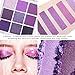 AMY'S DIARY Deep Light Purple Matte Shimmer Eye Shadow Palette Makeup,Eyeshadow Long Lasting Waterproof Cruelty-Free, 9 Blendable Shades in Smooth with Gorgeous Pearls for Girls (Purple palette)