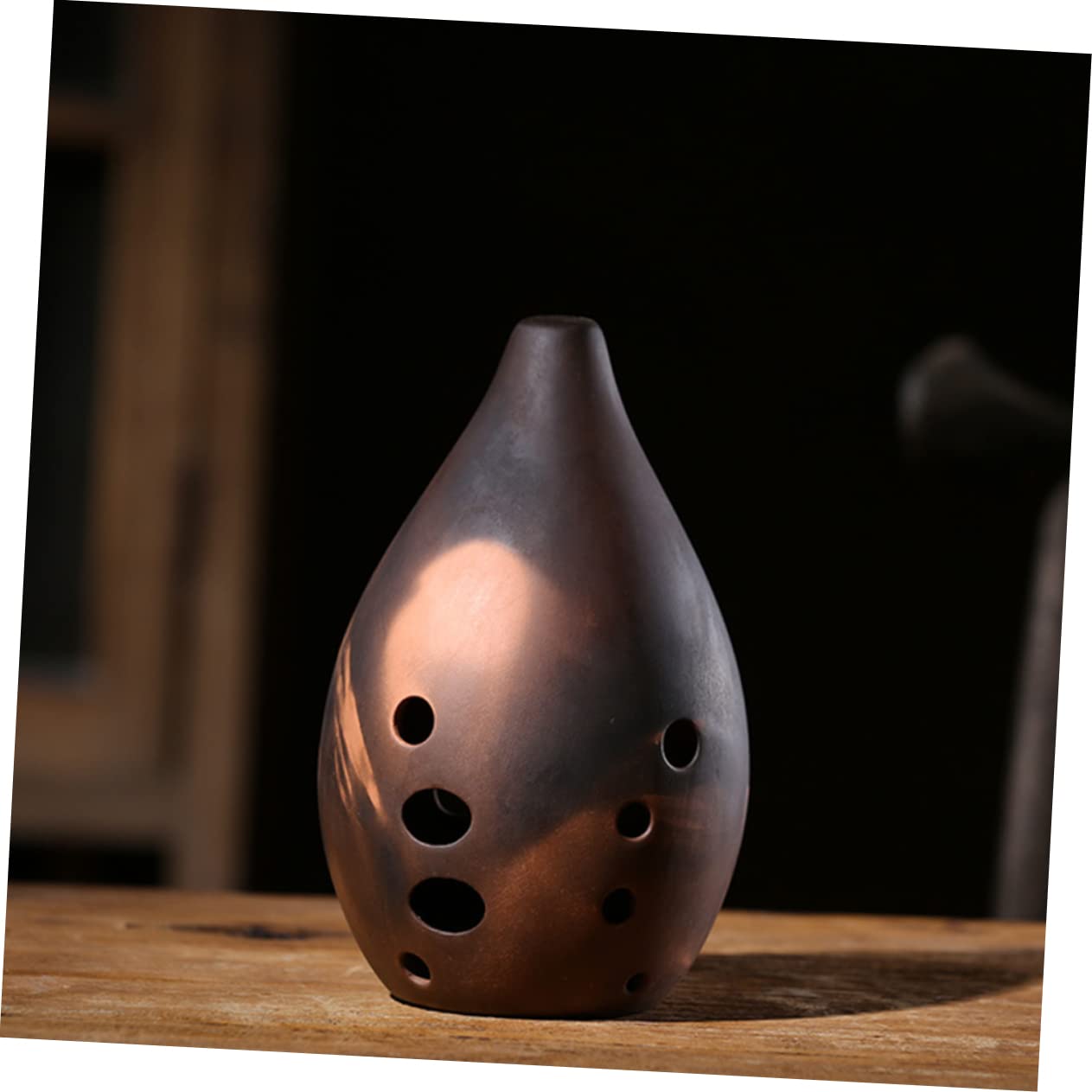 Ocarina Xun in Ceramica, Strumento Musicale Antico a 10 Fori, Accordatura Professionale, Suono Profondo, per Principianti e Artisti Stili multipli