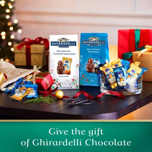 Miniatura 4 de Ghirardelli Edición Limitada Chocolate Oscuro Sal Mar Caramelo Snowmen Bolsa de vacaciones