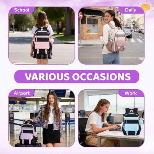 Mochila Escolar para Niñas ASKSKY 15.6 Pulgadas miniatura 6