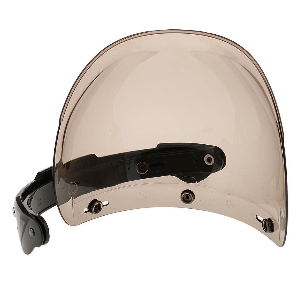 バイクヘルメット用ウインドシールド バイザー 防風 防眩ブラウン Amazon.co.jp: Generic バイクオートバイヘルメットバイザーフル