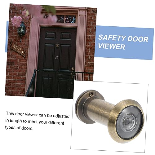 Visor de puerta de mueble con lente de vidrio y ángulo amplio para seguridad en oficina y hogar miniatura 4