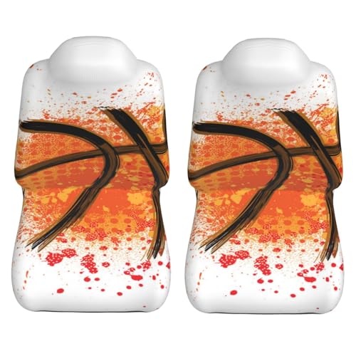 Funda universal para asiento de coche con pintura abstracta naranja para revivir tu pasión 5