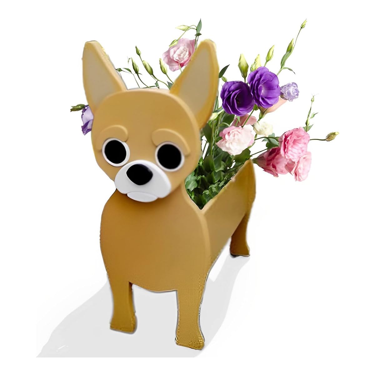 Cute Dog Planter Pot, Detachable PVC Animal Flower Pots for Succulents