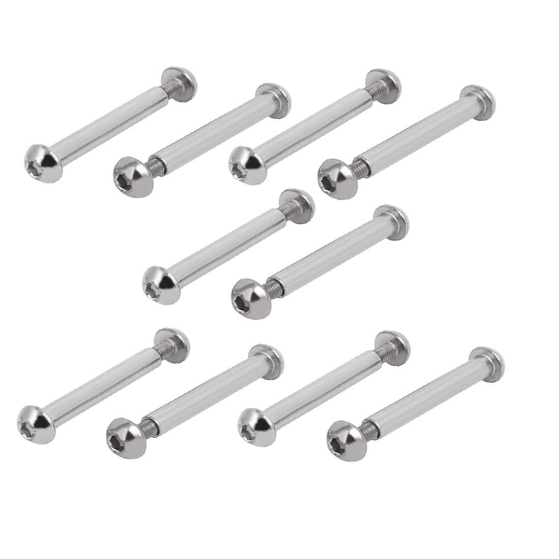New Lon0167 58mm unter Kopflänge Kohlenstoffstahl Chicago Screw Post 10pcs(58mm Under Head Length Carbon Steel Chicago Screw Post 10pcs