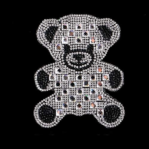 Toppa Patch Strass Volpe Fox Termoadesiva - Applicazione Ricamata Adesiva Termica Da Stirare Su Tessuto (Rhinestone Motif Iro