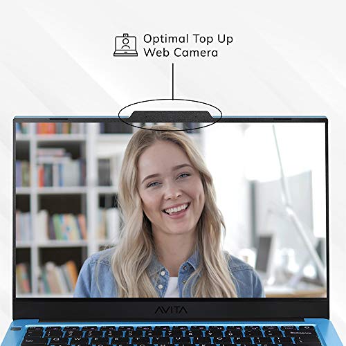 Image of Avita LIBER V NS14A8INF542-AB Thin and Light 14 inch (35.56cm) Laptop(Intel Core i5-10210U / 8GB /256GB SSD /Win 10 Home /Backlit Keyboard /Fingerprint Sensor /MSO 365) 1.28kg, Angel Blue