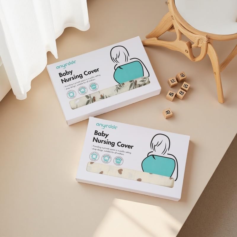 Miniatura 8 de Fundas de lactancia para lactancia materna  Funda transpirable para lactancia materna con cuello de arco, fundas de lactancia ajustables de