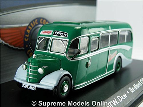 BEDFORD OB COACH BUS MODEL 1:76 SIZE CORGI ATLAS 4642103 RON W DEW HUNTS OOC T4