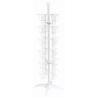 White Greeting Card Racks 48 Pockets, 32718