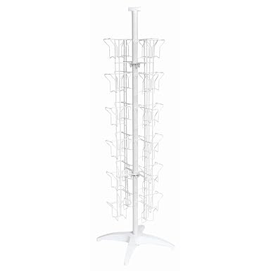 White Greeting Card Racks 48 Pockets, 32718