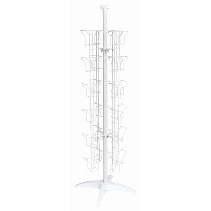 White Greeting Card Racks 48 Pockets, 32718