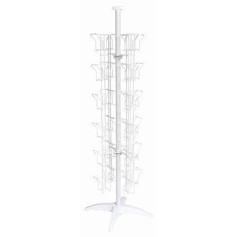 White Greeting Card Racks 48 Pockets, 32718