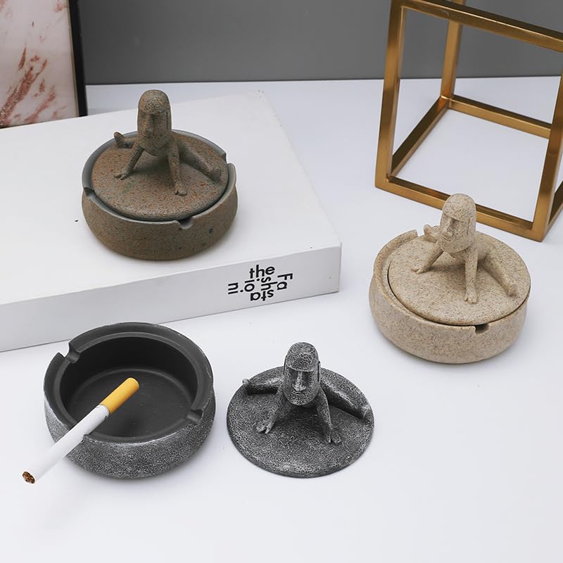 Amazon.co.jp: 灰皿 モアイ像 石像 Moai イースター 携帯灰皿 テーブル