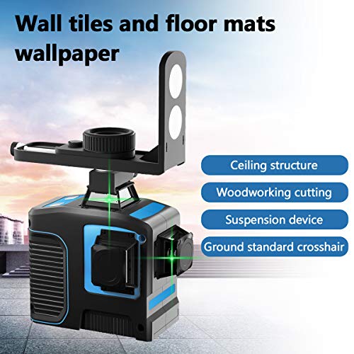 HANMATEK LV3D Green Beam Self-Leveling Laser Level 3x360 Cross Line Three-Plane Leveling and Alignment Laser Level,Two 360° Vertical and One 360° Horizontal Line floor tile construction, marking tool - Thumbnail 6