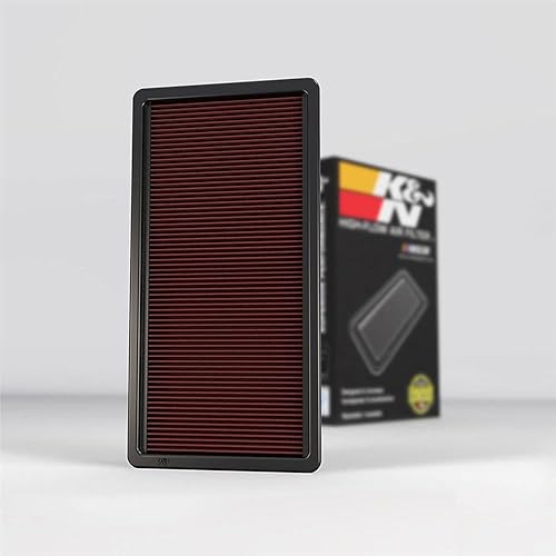 Miniatura 3 de K&N Filtro de aire de motor de por vida original de alto flujo: Aumento de potencia: Premium, Lavable: Compatible con Chevrolet/GMC 1996-2004: