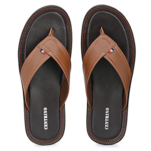 Image of Centrino Men's Slipper |Flip-Flop Slippers | Luxurious Comfort Every Step | Slip-On Ease, Minimalist Design | Perfect for Beach Days, Poolside Lounging, and Casual Wear (1302)