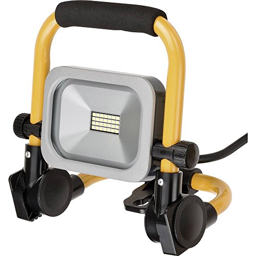 Brennenstuhl Mobiler Slim LED-Strahler / LED Strahler für außen und innen (Baustrahler IP54, LED Fluter 10 Watt)