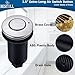 BESTILL Garbage Disposal Air Switch Kit - UL Listed, Stainless Steel Brushed Nickel 3.6