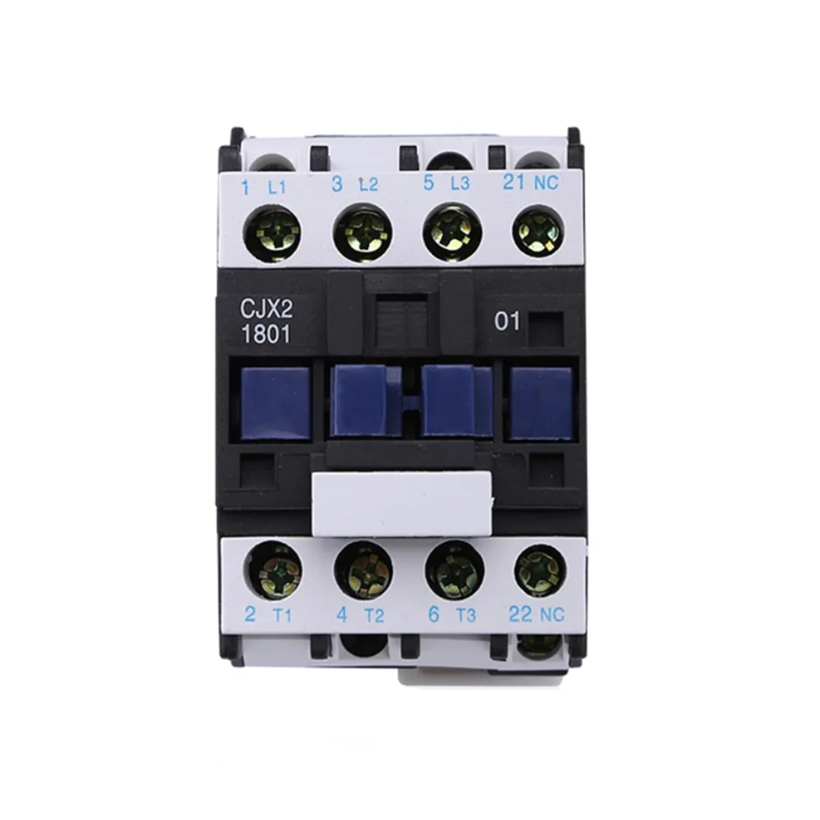 Stycznik AC LC1D CJX2-1801 18A NC trójfazowy montaż na szynie DIN stycznik mocy elektrycznej 24 V 36 V 110 V 220 V 380 V (AC 110 V)