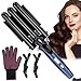 Produktbild Lockenstab 3 Fässer, Winpok Welleisen 22mm, Lockenstab Turmalin Keramik, Lockenwickler Große Welle, Haar Styling Werkzeug für kurze/lange Haare, Schnell Easy Beach Waves