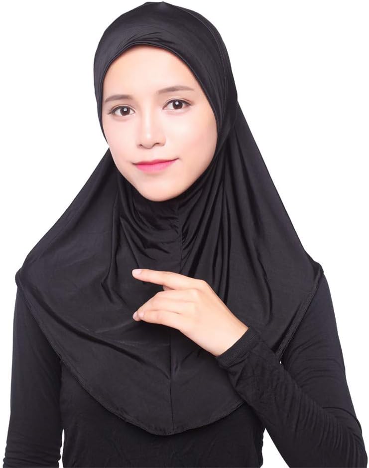 gfdrt Women Plain Headscarf Hijab Muslim Headscarf Cap Islamic Full