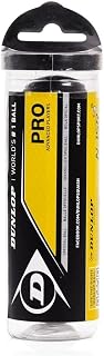 Dunlop Pro XX Squash Balls - Official WSF, PSA, WISPA Pro Competition Ball, Superior Bounce, 3-Pack Tube