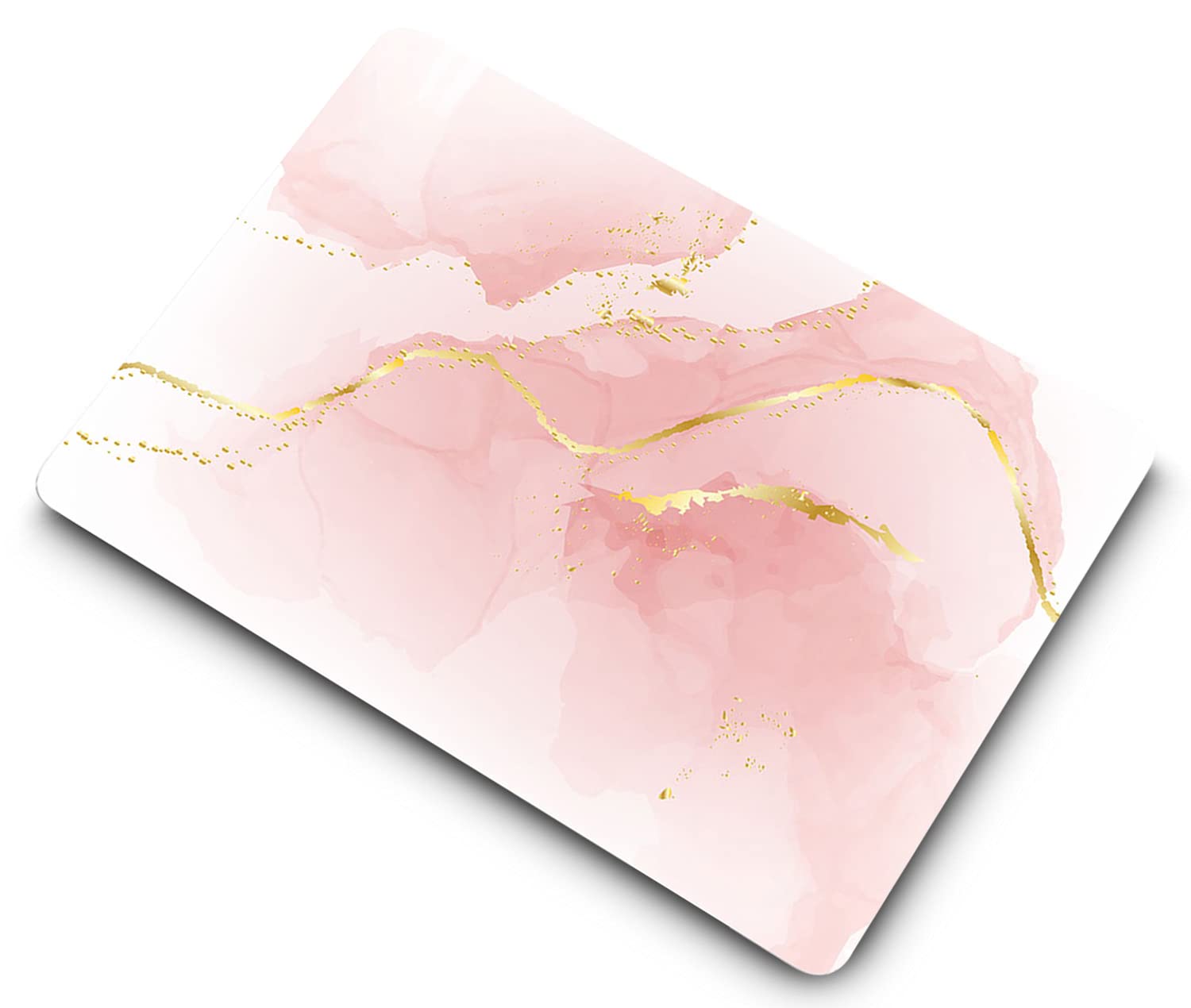 Custodia per Nuovo Macbook Air 13 pollici 2020 2019 2018 Pubblicazione Modello A1932 A2179 A2337 M1 con display Retina e Touch ID, Copertina Plastica Protettiva e Tastiera Cover, Marmo rosa