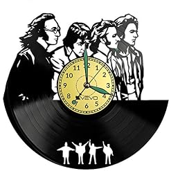EVEVO Beatles Horloges Murales Disque Vinyle Disques Vinyliques Horloges Murales Vinyle Record Mur l’horloge Créatif… - Les Beatles, Paul McCartney, John Lennon, RIngo Starr, George Harrison EVEVO Beatles Horloges Murales Disque Vinyle Disques Vinyliques Horloges Murales Vinyle Record Mur l'horloge Créatif… – Image 5
