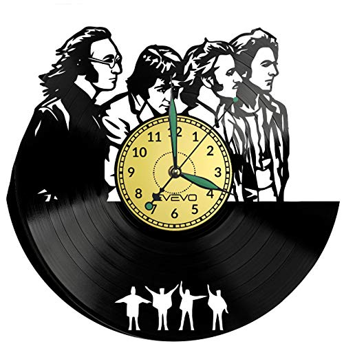 EVEVO Beatles Horloges Murales Disque Vinyle Disques Vinyliques Horloges Murales Vinyle Record Mur l’horloge Créatif… - Les Beatles, Paul McCartney, John Lennon, RIngo Starr, George Harrison EVEVO Beatles Horloges Murales Disque Vinyle Disques Vinyliques Horloges Murales Vinyle Record Mur l'horloge Créatif… – Image 6