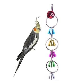 Parrot Bite Bells Chandelier Bird Toy Parrot Cage Craft Toys Cages African Grey Conure Cockatiel